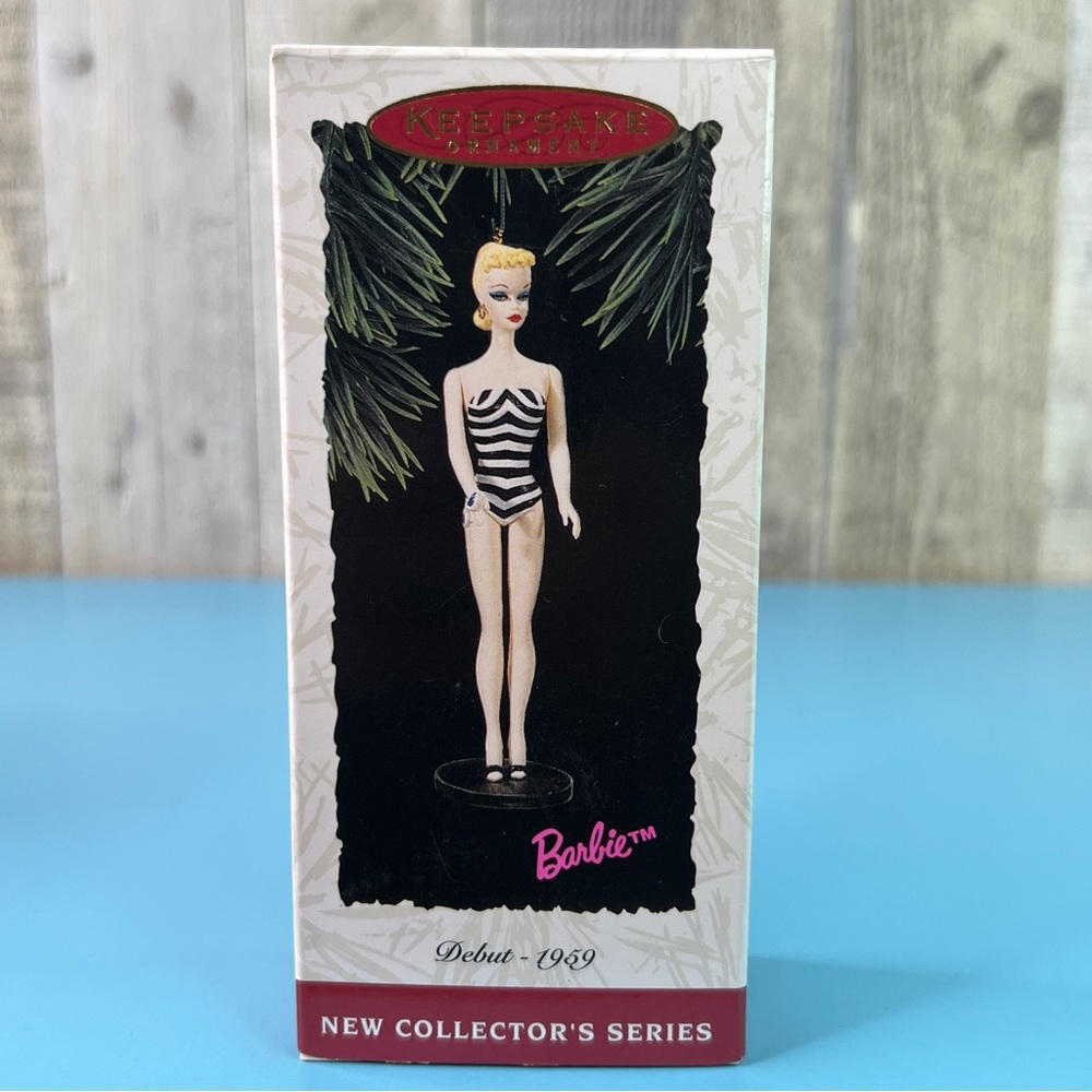 Hallmark Keepsake Ornament Debut 1959 Barbie Handcrafted & Dated 1994